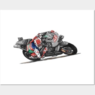 Drawing/Sketching MotoGP Team No 42 Posters and Art